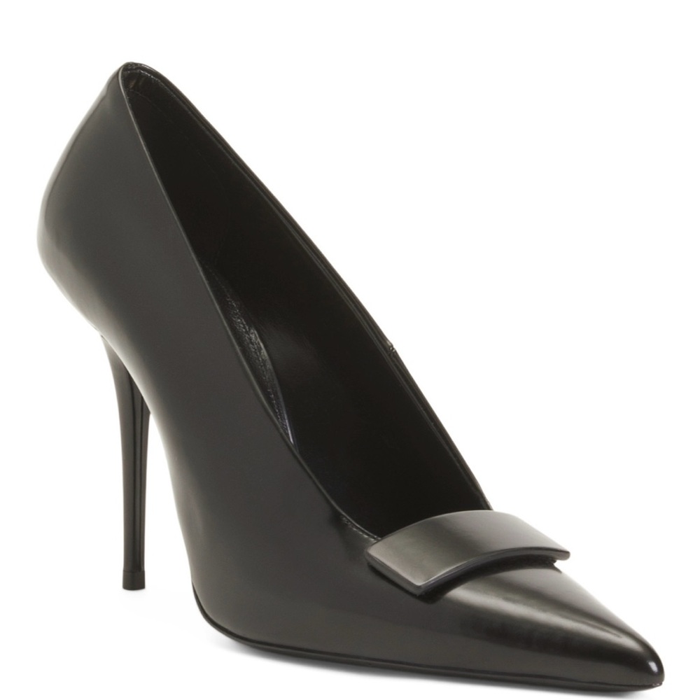 SAINT LAURENT NIB Luxe ‘Kayla’ Heels. Lamb Leather Classic Quiet Luxury. Sz37.5💕